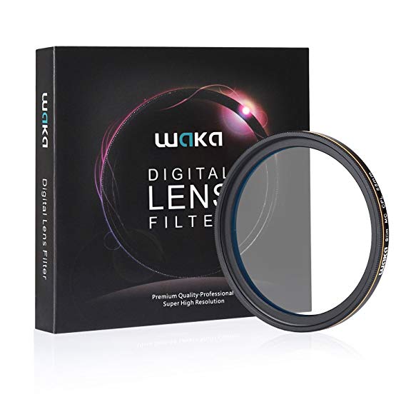 waka 55mm Circular Polarizer Filter CPL Lens Filter, Ultra Slim Polarizing Glass Filter MRC 16 Layers for Outdoor Photography