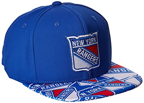 NHL Men's SP17 All Over Print Flat Brim Snapback Hat