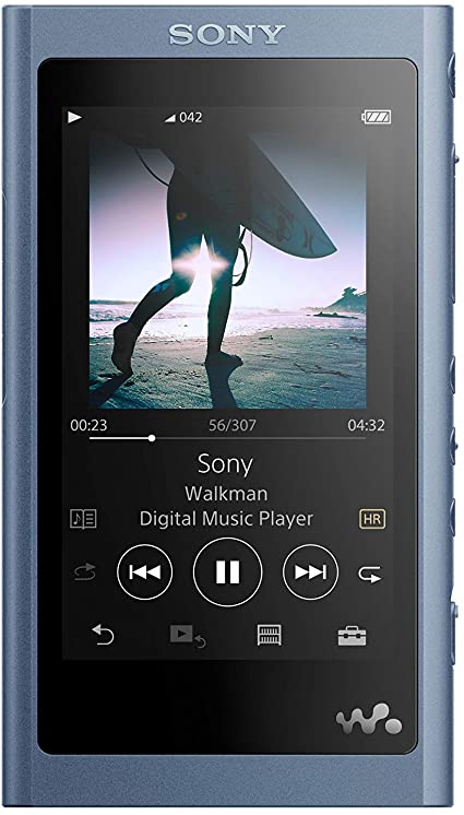 Sony NW-A55L 16GB Walkman Hi-Res Portable Digital Music Player with Touch Screen, S-Master HX and DSEE-HX - Blue