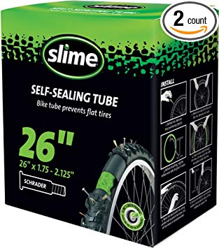 Slime 30045 Self-Sealing Smart Tube, Schrader Valve (26 x 1.75-2.125")
