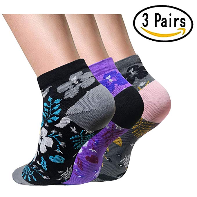 Plantar Fasciitis Support Compression Socks Women Men - Best Running Ankle Athletic Socks