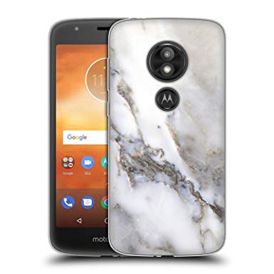 Official Haroulita Grey Marble Soft Gel Case for Motorola Moto E5 Play