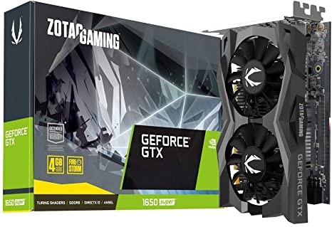 ZOTAC Gaming GeForce GTX 1650 Super Twin Fan 4GB GDDR6 128-Bit Gaming Graphics Card, Super Compact, Zt-T16510F-10L