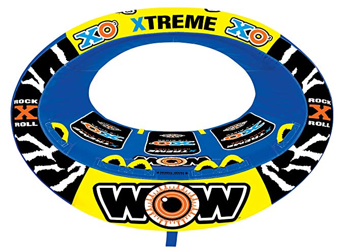 WOW World or Watersports Xtreme Inflatable Towable, Ride in Oval, 1 to 3 Persons