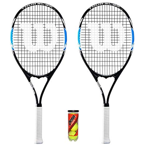 2 x Wilson Tour Tennis Rackets   3 Tennis Balls RRP £110