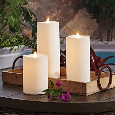 Member's Mark 3-Pack Outdoor Flameless Candle