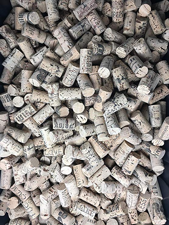 Crafting Wine Corks Brand New, All Natural & Same Size With Printed Marked, Craft Grade Meant for Arts, Crafts, Decor. No Agglomerated or Synthetic. Not For Bottling. (100)