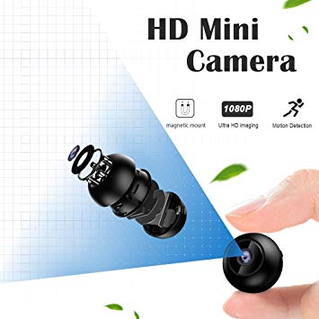 Mini Spy Camera Wireless Hidden Camera 1080P WiFi Nanny Cam Indoor Outdoor Home Small Security Camera with Motion Detection IR Night Vision