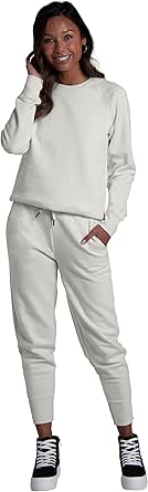 Fruit of the Loom Women's Crafted Comfort Crafted Comfort Joggers & Open Bottom Pants