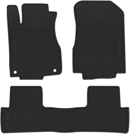 biosp Car Floor Mats Replacement for CRV CR-V 4th 2012 2013 2014 2015 2016 Front and Rear Seat Heavy Duty Rubber Liner Full Black Vehicle Carpet Custom Fit-All Weather Guard Odorless