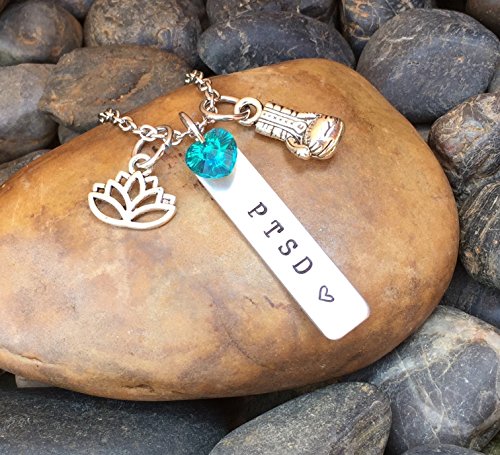PTSD Necklace | PTSD Awareness Necklace | Post Traumatic Stress Disorder Necklace | Warrior Necklace | Soldier Necklace | Medical Alert Jewelry | PTSD Diagnosis Gift