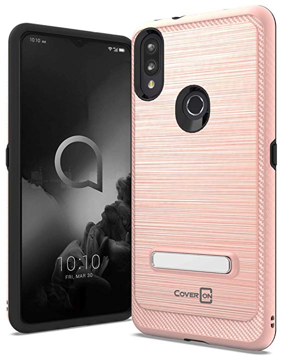 CoverON SleekStand Series for Alcatel 3V 2019 Case, Rose Gold