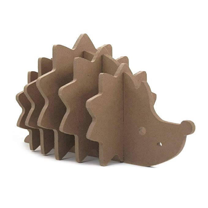 Riverbyland Coasters Wooden Cute Hedgehog Shaped