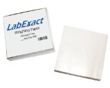 LabExact W33 Cellulose Weighing Paper Sheet Nitrogen Free Non-Absorbing High-Gloss 3 x 3 Inches Pack of 500