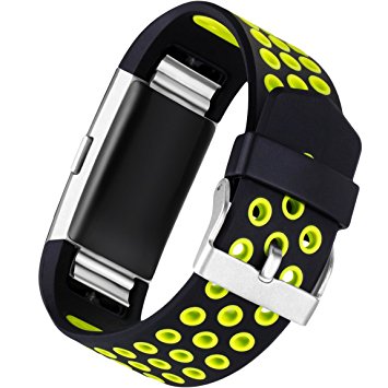 Maledan Replacement Accessories Bands for Fitbit Charge 2, Available in 12 Colors