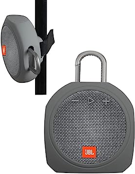 Hermitshell Silicone Carrying Case Replacement for JBL Clip 3 Portable Waterproof Wireless Bluetooth Speaker (Gray)