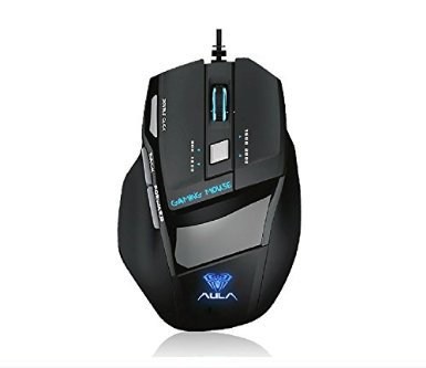 AULA Pc Gaming Mouse with Fully Customizable Surface Weight and Balance Tuning High Precision for Laptop, Tablet