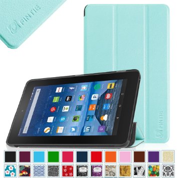 Fintie Fire 7 2015 Slim Shell Case - Ultra Slim Lightweight Standing Cover for Amazon Fire 7 Tablet will only fit Fire 7quot Display 5th Generation - 2015 release Skyblue