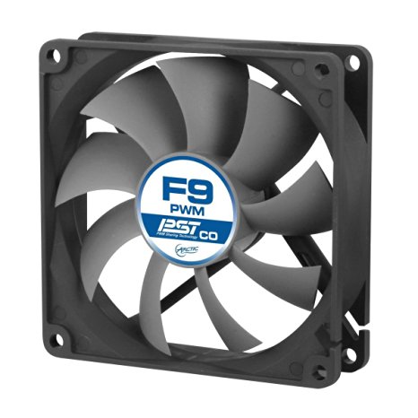 ARCTIC F9 PWM PST CO - 92mm Dual Ball Bearing Low Noise PWM Standard Case Fan with PST Feature - Ideal for Systems running 24/7