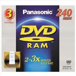 Panasonic LM-AD240LU3 3 Pack - DVD-Ram Disc