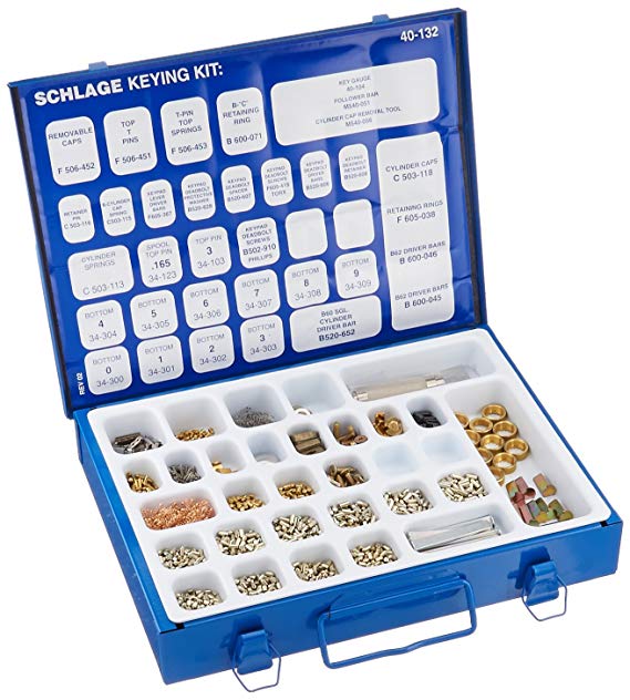 Schlage 40-132 Retail Keying Kit with Seal-Tight Metal Box