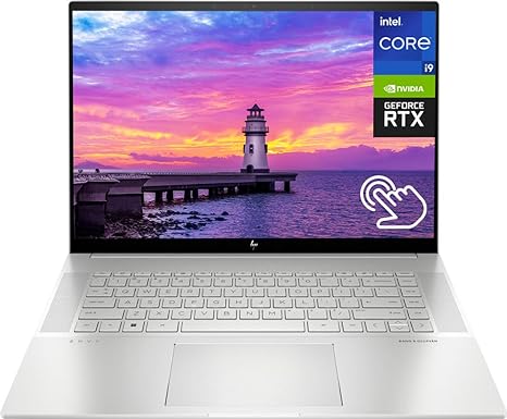 hp Envy 16" WQXGA Touchscreen Laptop 2023 Newest, Intel Core i9-13900H(14-Core, Up to 5.4GHz), GeForce RTX 4060, 32GB DDR5 RAM, 1TB SSD, Wi-Fi 6E, Backlit Keyboard, Quad Speakers, Windows 11 Home