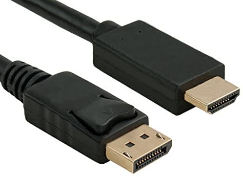 Cable Leader 28 AWG Gold Plated Premium DisplayPort 1.2 to 4K HDMI Male to Male Cable with Latches (3 Foot (1 Pack))