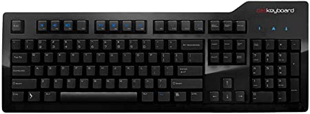 Das Keyboard Model S Professional Mechanical Keyboard - High Performance Clicky Tactile Feedback - Enhanced 104 Key Layout - Laser Etched Keycaps to Prevent Fading - Cherry MX Blue Switches - Ultra Sleek Design