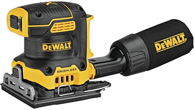 DEWALT 20V MAX XR Palm Sander, Sheet, Variable Speed, 1/4-Inch, Tool Only (DCW200B)