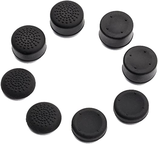 VAKABOX 8PCS Thumbstick Thumb Rubber Cap Silicone Cover for Playstation 4 3 XBOX360 Wireless Controller Joystick