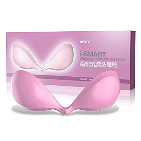 Breast Electric Massagers, SKM i-Smart Intelligent breast massager, Nano technology Superior Silicone Design, Super Mute High-frequency Vibration with 10 Modes Enlarge Breast Massager