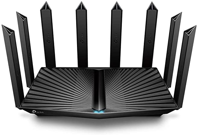 TP-Link AX6600 Tri-Band Gigabit Wi-Fi 6 Router, WiFi Speed up to 4804Mbps/5GHz 1201Mpbs/5GHZ 574Mbps/2.4GHz, 1×2.5 Gbps 4×1 Gbps LAN Ports, Ideal for Gaming Xbox/PS4/Steam&4K/8K, OneMesh(Archer AX90)