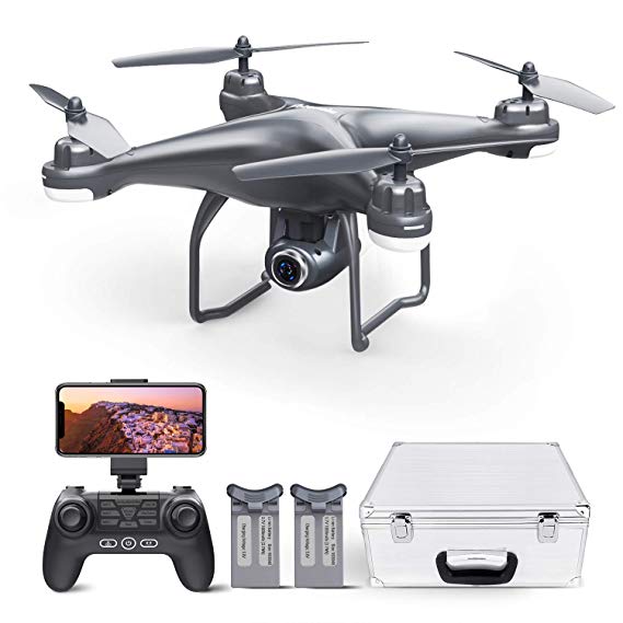 Potensic T25 GPS Drone, FPV RC Drone with Camera 1080P HD WiFi Live Video, Auto Return Home, Altitude Hold, Follow Me and Carrying Case