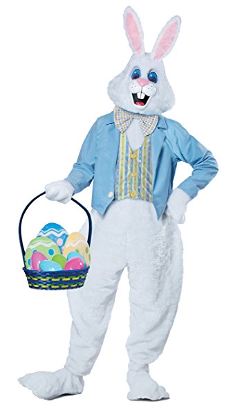 California Costumes Men's Deluxe Easter Bunny Costume