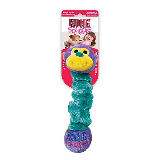 KONG Squiggles Dog Toy - Medium, Purple