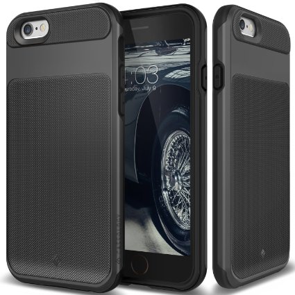 iPhone 6S Case Caseology Vault Series Rugged Slim Cover Black Active Armor for Apple iPhone 6S 2015 and iPhone 6 2014 - Black