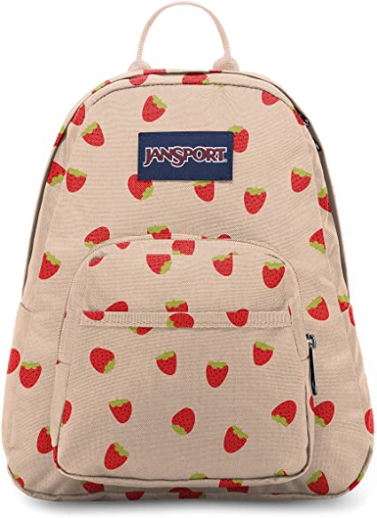 JanSport Half Pint Mini Backpack - Ideal Day Bag for Travel, Strawberry Shower