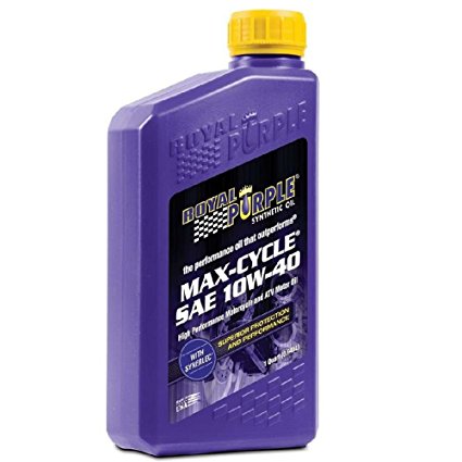 Royal Purple 06315-6PK Max-Cycle 10W-40 High Performance Synthetic Motorcycle Oil - 1 qt. (Case of 6)