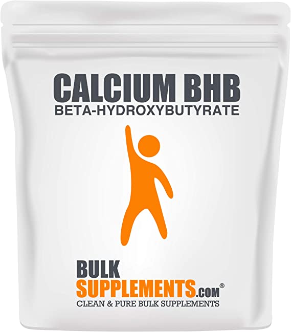 BulkSupplements.com Calcium BHB Powder - Exogenous Ketones - Keto BHB Powder - Fasting Electrolyte Supplement - Keto Salts - Keto Fuel (500 Grams)