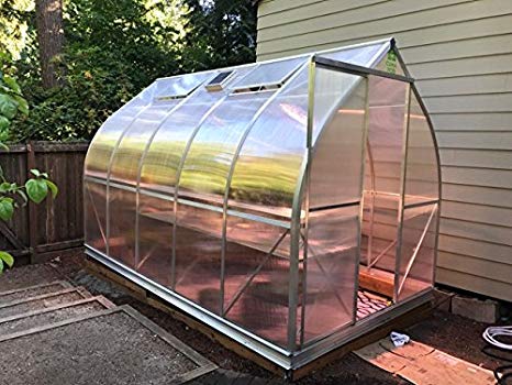 Climapod 7x12 6-MM Twin-wall Polycarbonate Greenhouse, Spirit Complete kit