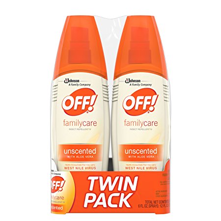 OFF! FamilyCare Insect Repellent IV Unscented, 2 ct, 6 fl oz