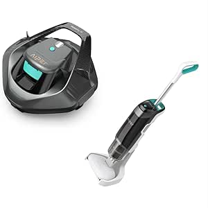 AIPER Seagull SE Cordless Robotic Pool Cleaner with Pilot H2 Handheld Pool Vacuum