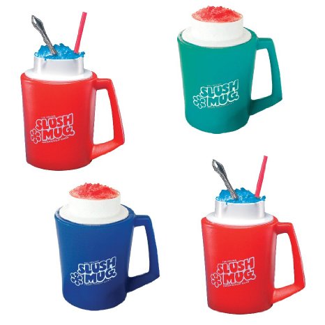 Slush Mugs - Frozen Beverage Slushie Cups Set of 4
