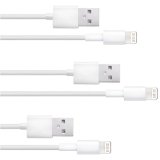Shoreline Solutions 3PCS 3 ft 8 Pin Sync and Charge Lightning Cable iPhone 6s 6s plus iPhone 6 6 plus 5s 5 iPad Pro iPod Touch Retina Display iPad Mini iPad Air
