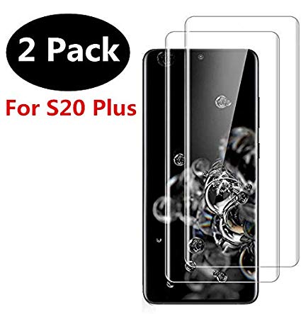 [Clear] Samsung Galaxy S20 Plus Screen Protector,[2Pack] Tempered Glass Anti-Scratch, Bubble Free and Case Friendly, 3D Curved Edge, Screen Protector Compatible S20 Plus[6.7 Inch]