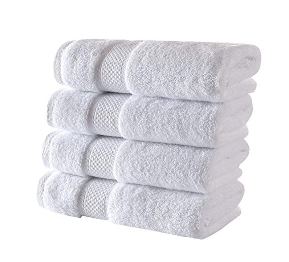 Bagno Milano Hotel Collection Bath Towel Set 100% Turkish Cotton Hotel Quality - Highly Absorbent & Extremely Soft