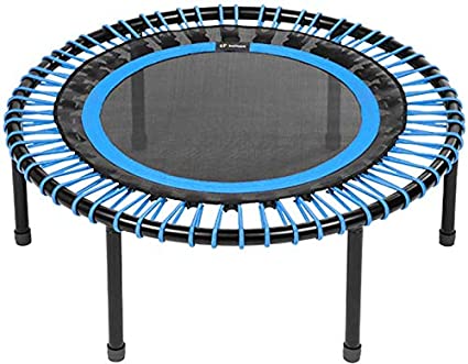 bellicon Classic Rebounder, Screw-in Legs, Blue, ø 100 cm, Medium Bungees (60-90kg), including Starter Pack, Made in Germany, and Design