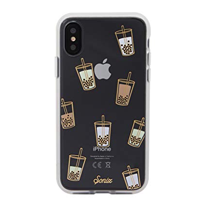 Sonix Boba (Bubble Tea) Cell Phone Case [Military Drop Test Certified] Clear Protective Series for Apple (5.8") iPhone X, iPhone Xs