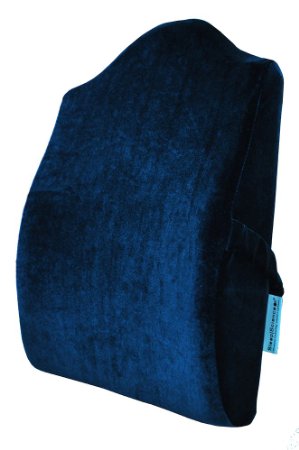 Sleep Science Patented Ergonomic Memory Foam Lumbar Back Support Cushion, Premium Quality