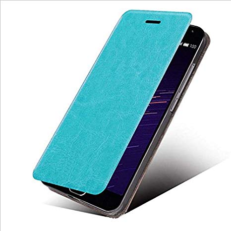 Alcatel IdealXCITE/CameoX/Alcatel U50 Case, PU Leather   TPU Stand Style Card Slot Flip Case (Blue)